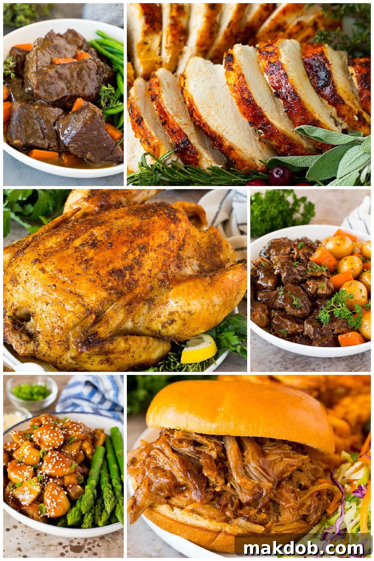 A fantastic compilation of diverse pressure cooker recipes, including delectable pulled pork, a succulent whole chicken, and rich short ribs.