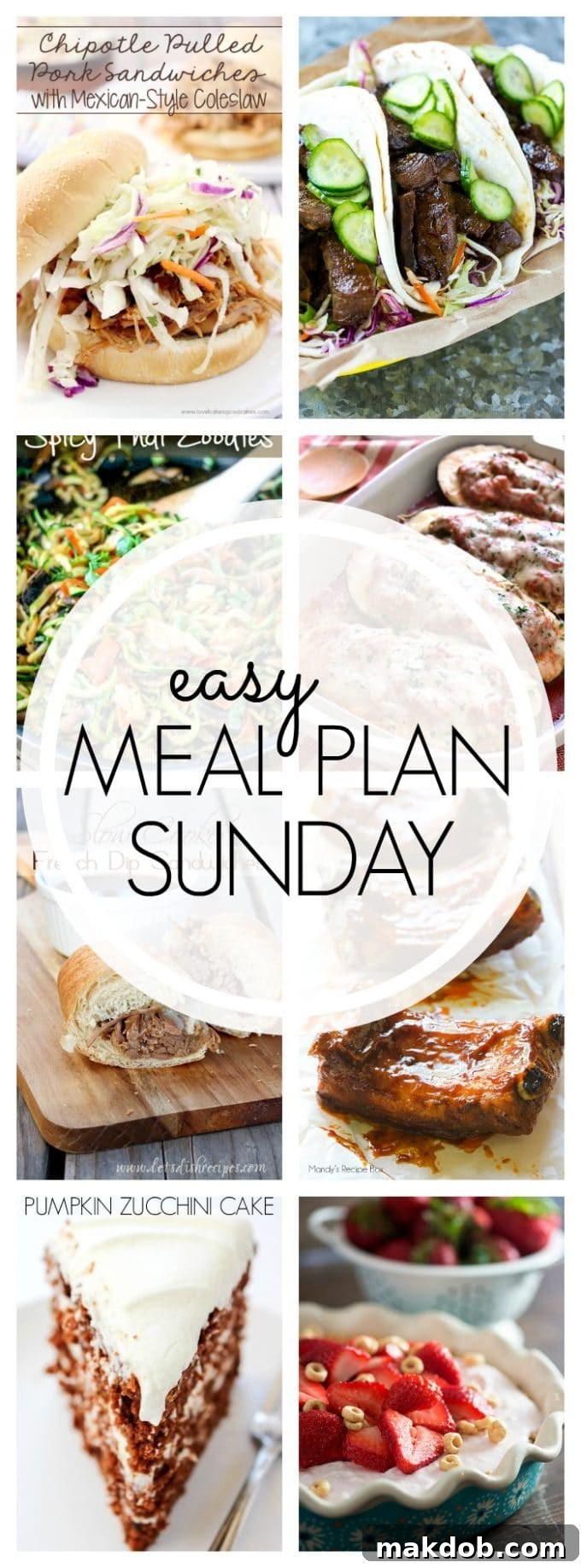 Easy Meal Plan Sunday - Week 62 Pinterest Graphic