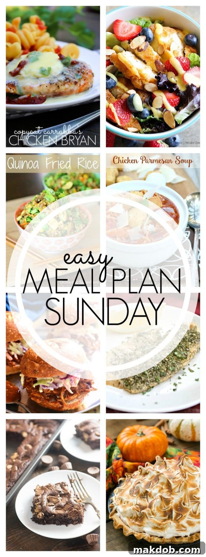 Easy Meal Plan Sunday - Week 64 Pin Image for Pinterest