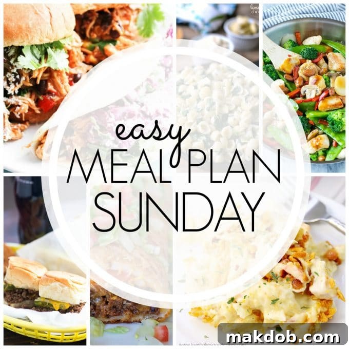 Effortless Sunday Eats: Week 65 2 Delicious Easy Meal Plan for a Stress-Free Week - Week 65