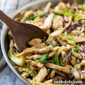 A savory plate of moo shu chicken, perfect for a quick and easy dinner that's better than takeout.