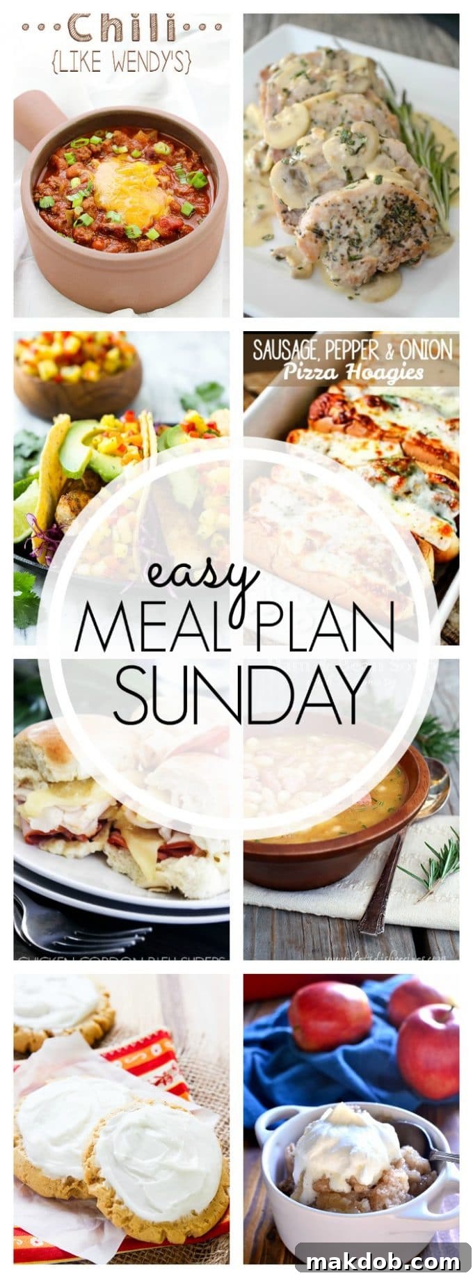 Easy Meal Plan Sunday Week 68 Pin Image for Pinterest Sharing