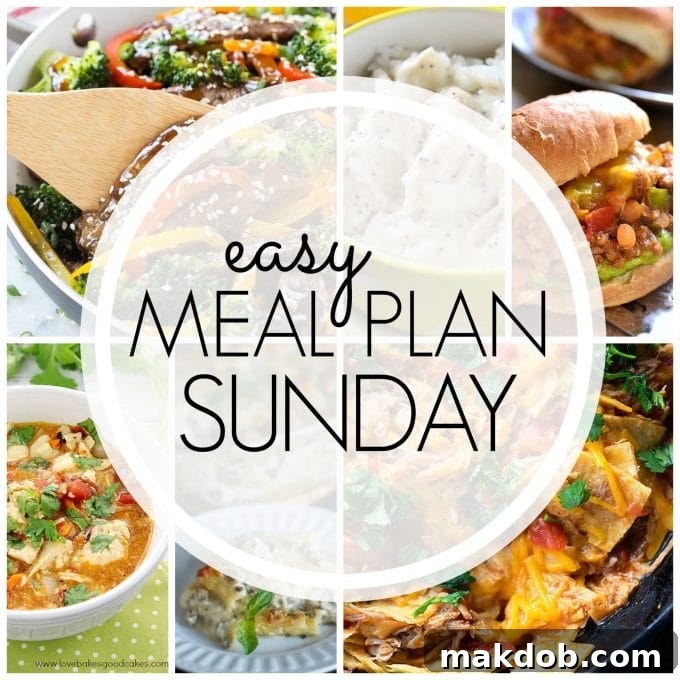 Easy Meal Plan Sunday - Week 69: Delicious Family Recipes for a Stress-Free Week