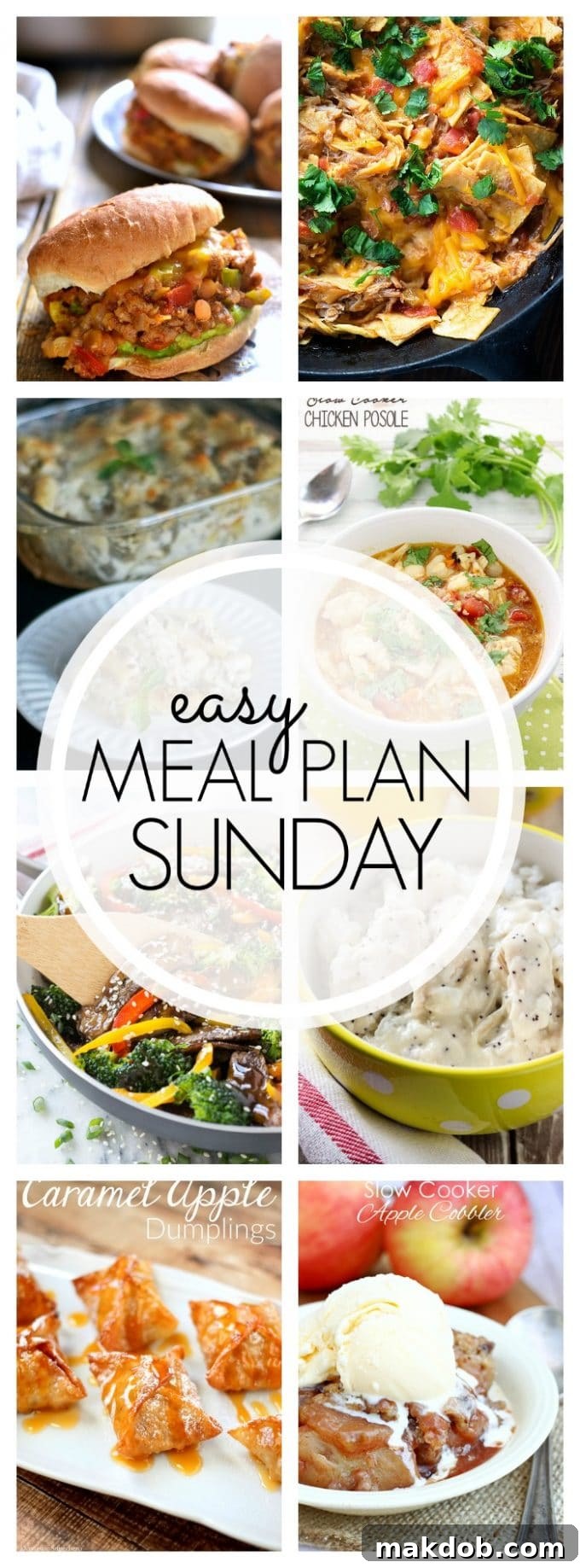 Easy Meal Plan Sunday Week 69 Pinable Image - Weekly Menu Ideas