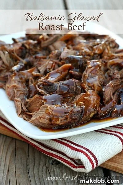 Elegant Balsamic Glazed Roast Beef for Sunday Dinner