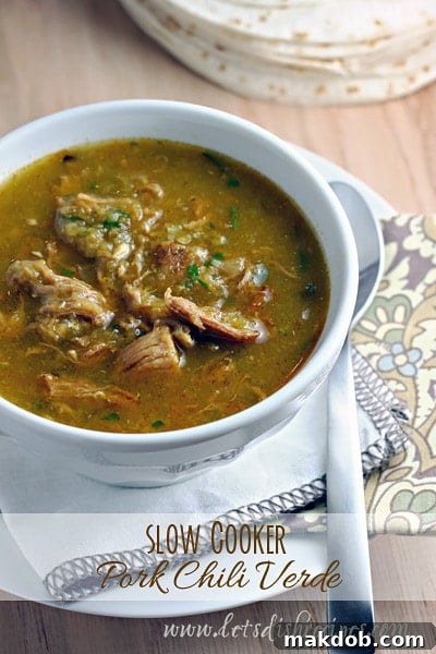 Sunday Simplicity: Your Weekly Meal Prep 71 4 Hearty Slow Cooker Chile Verde, perfect for a warming Monday dinner after a long day.