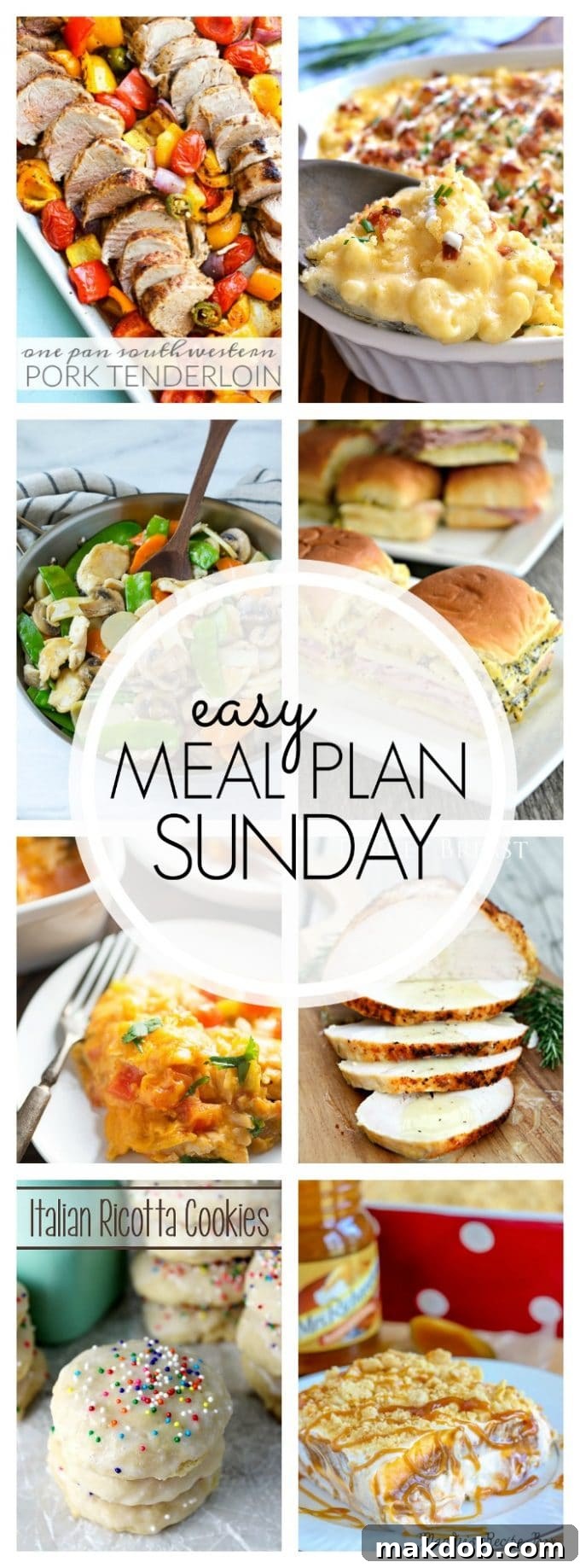 Easy Meal Plan Sunday - Week 74 Pin Graphic