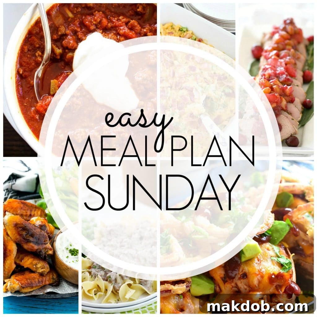 Sunday's Stress-Free Suppers Week 78 2 Easy Meal Plan Sunday - Week 78: Simplify Your Holiday Cooking
