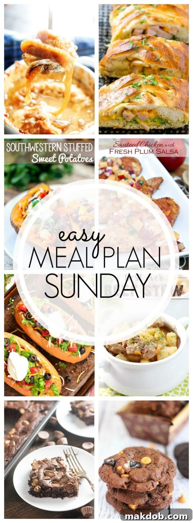 Easy Meal Plan Sunday - Week 79 comprehensive recipe overview image for sharing