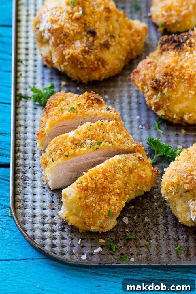 Ultra crispy baked fried chicken, a healthier take on a classic