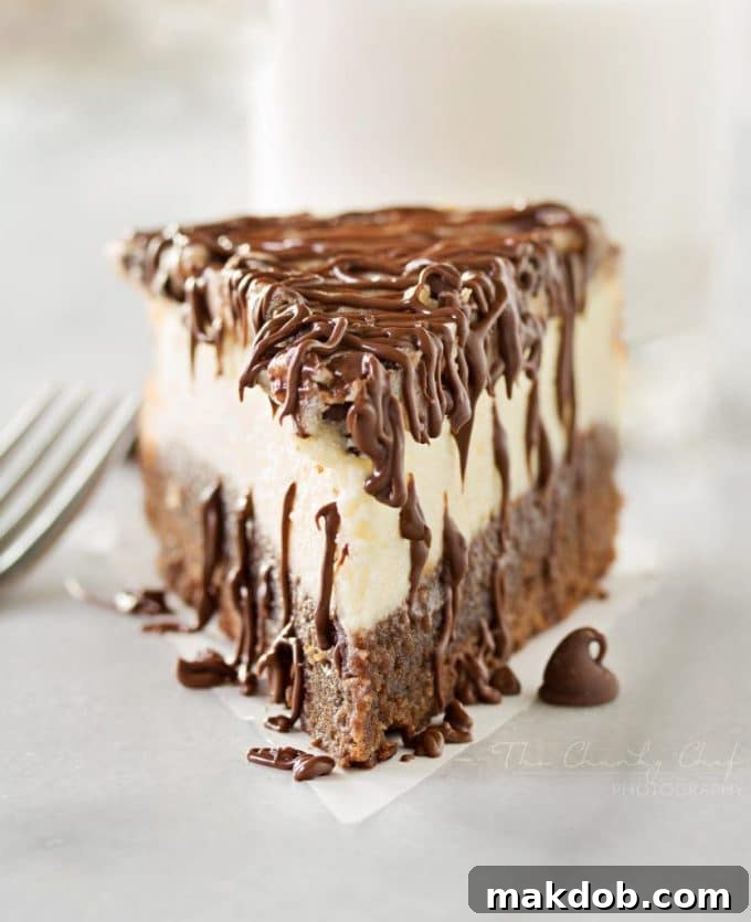 Decadent Brownie Bottom Cookie Dough Cheesecake