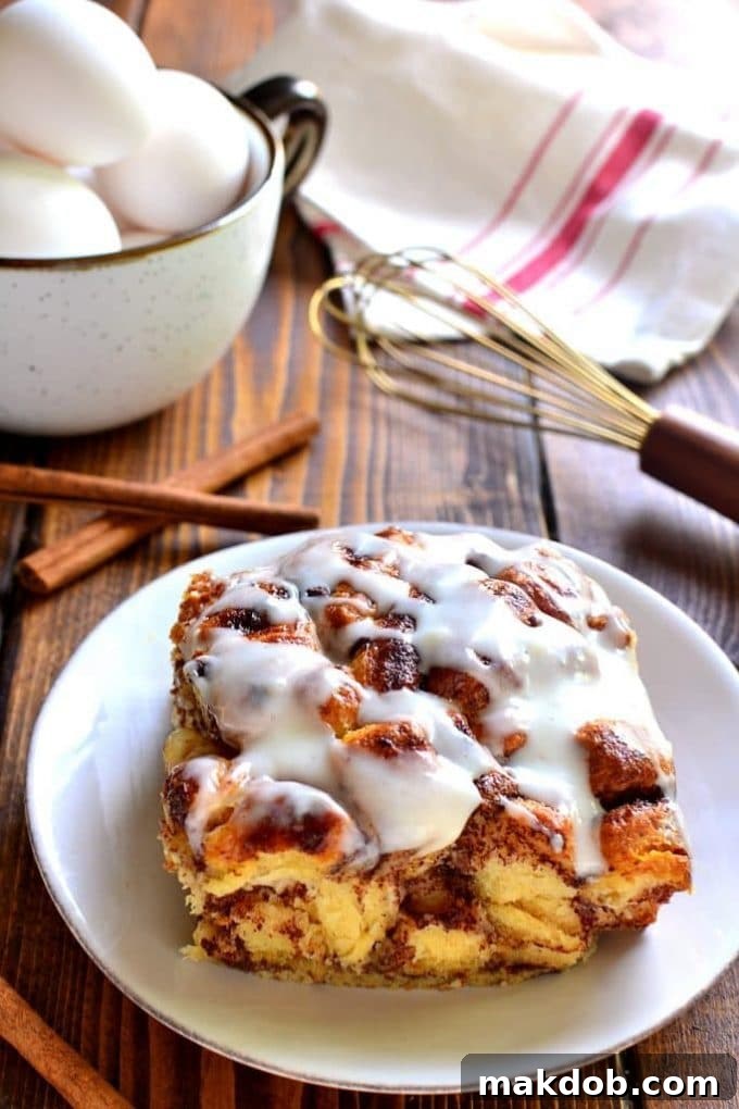 Cinnamon Roll French Toast Casserole