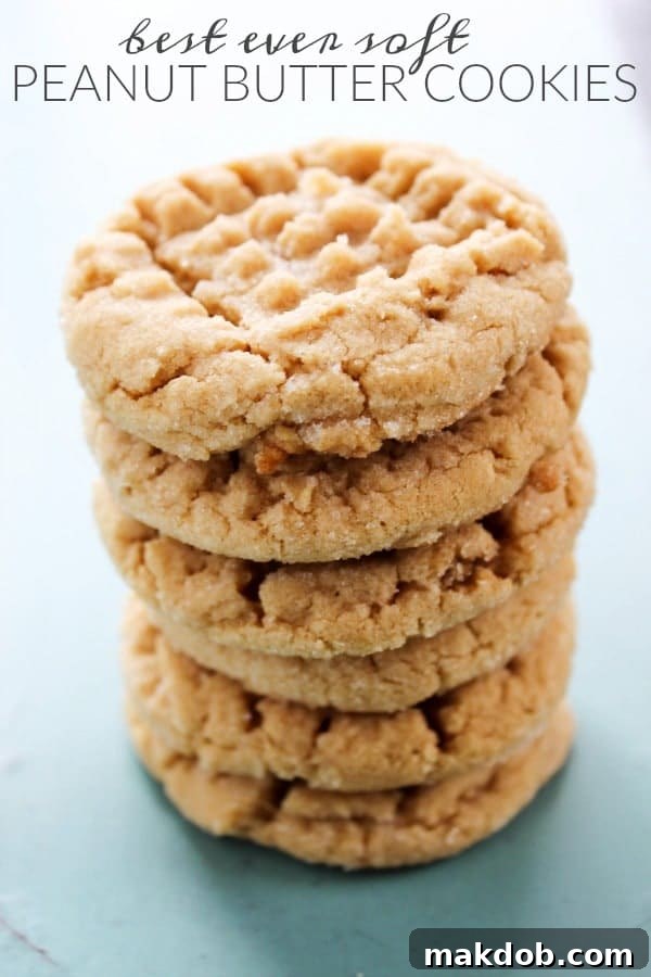Best Ever Soft Peanut Butter Cookies
