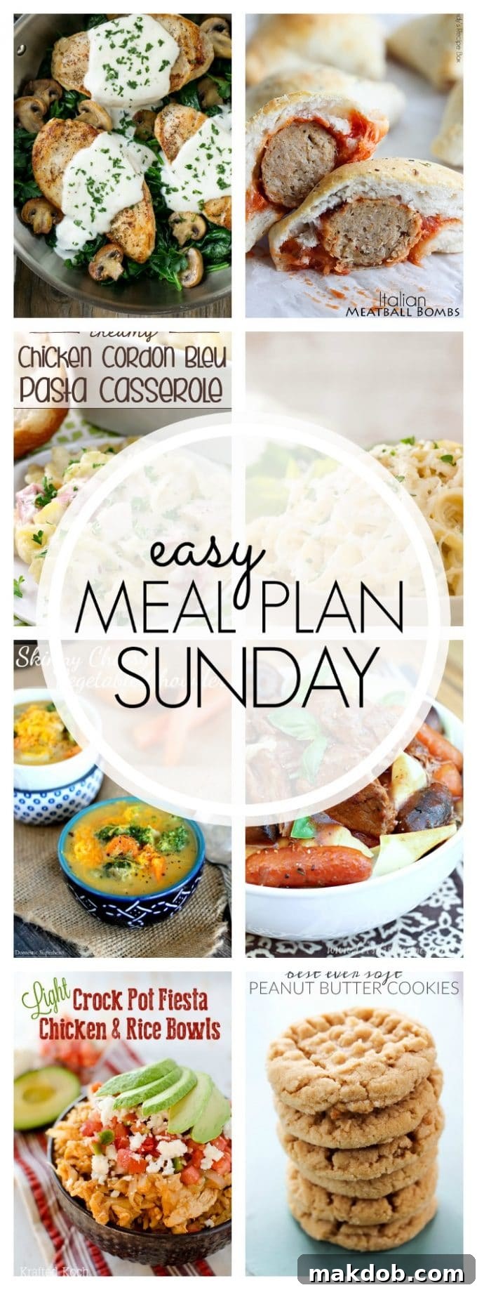Easy Meal Plan Sunday - Week 81 Pinterest
