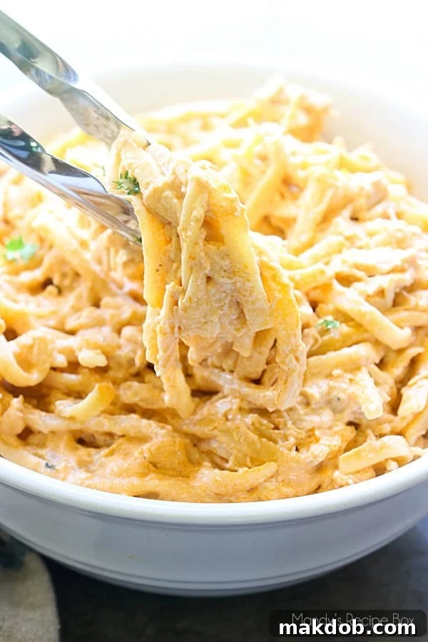 Slow Cooker Buffalo Chicken Pasta recipe