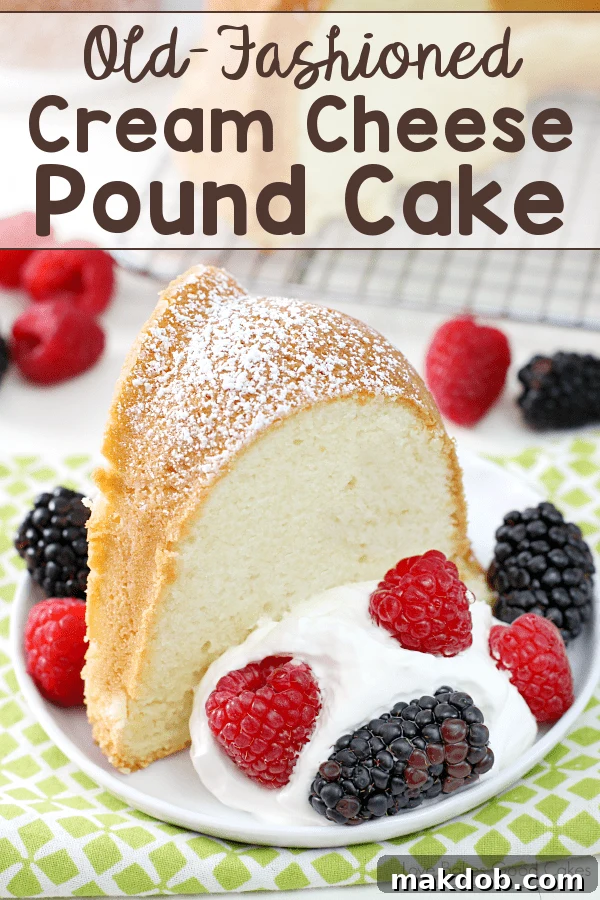 Old-Fashioned Cream Cheese Pound Cake recipe
