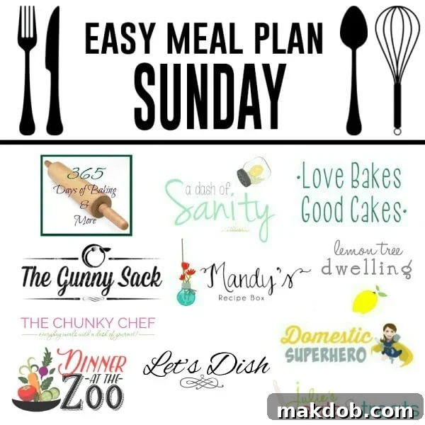 Easy Meal Plan Sunday