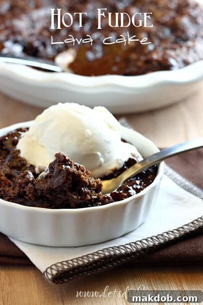 Decadent Hot Fudge Lava Cake: A rich chocolate dessert to enjoy