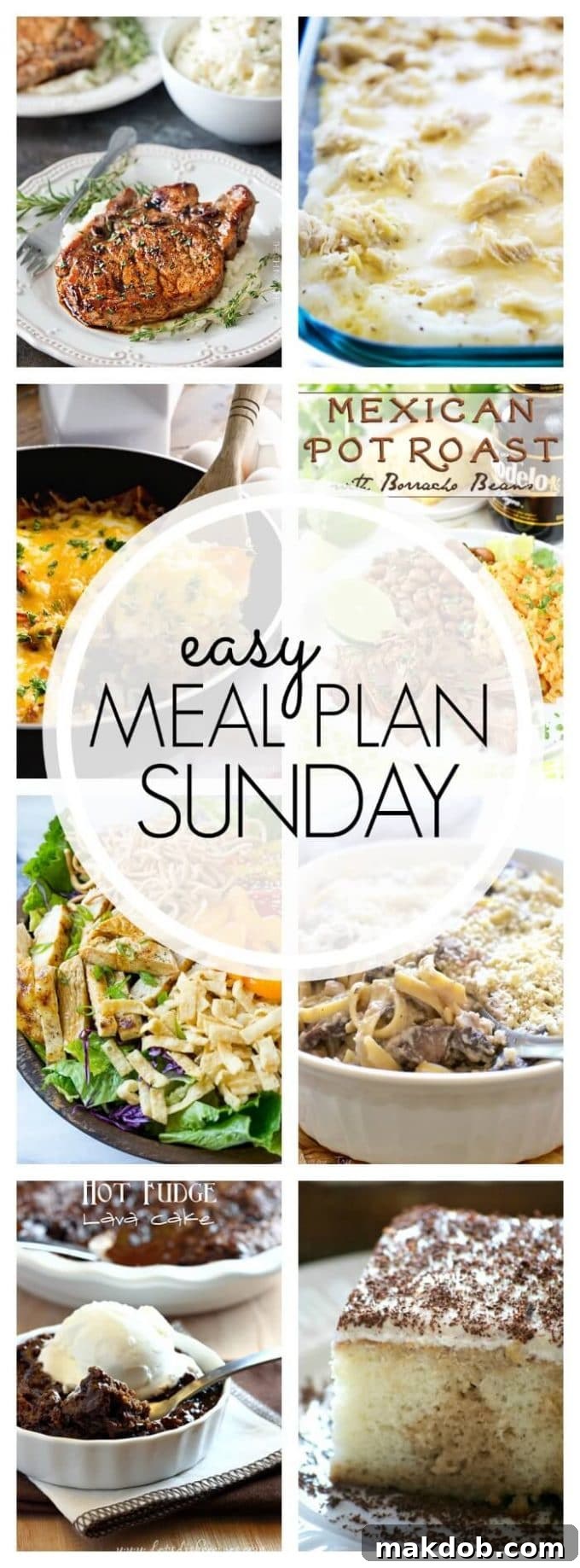 Easy Meal Plan Sunday - Week 84: Pin this weekly menu for later inspiration