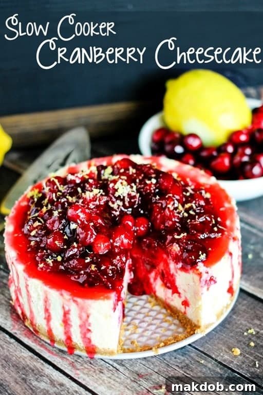 Effortless Week 85: Your Sunday Meal Solution 19 Decadent Slow Cooker Cranberry Cheesecake recipe
