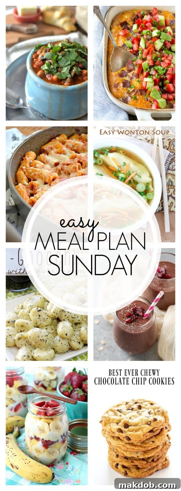 Easy Sunday Meal Plan - Week 86 22 Easy Meal Plan Sunday - Week 86 Pinterest Pin Graphic