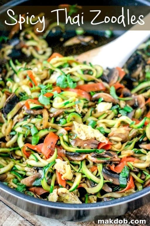 Easy Sunday Meal Plan - Week 86 4 One Pot Spicy Thai Zoodles - Quick & Healthy Weeknight Dinner Idea