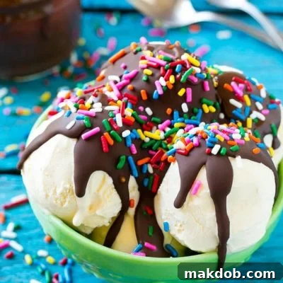 DIY Magic Shell Perfection 2 This recipe for homemade magic shell is an easy ice cream topping that's SO much better than store bought!
