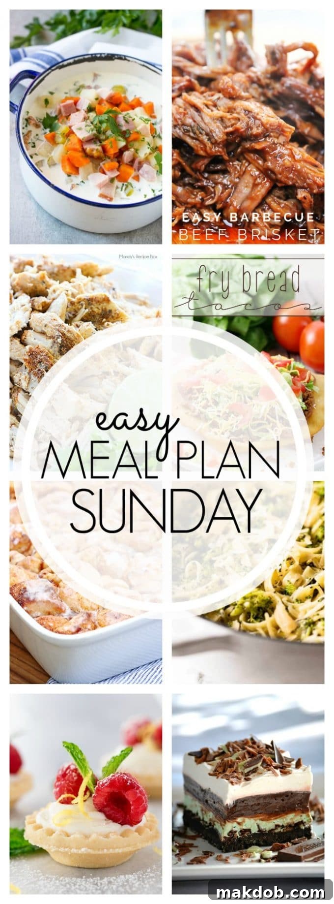 Easy Meal Plan Sunday - Week 89 Pinterest graphic, featuring all meals for easy sharing and saving meal ideas.
