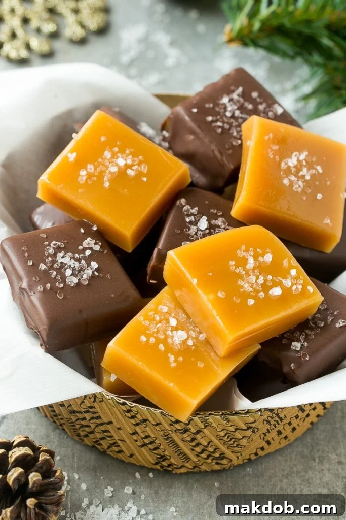 Quick and Easy Microwave Caramels with Sea Salt