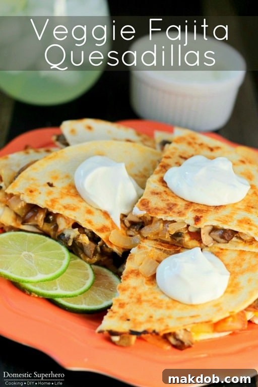 Delicious Veggie Fajita Quesadillas for an Easy Monday Dinner