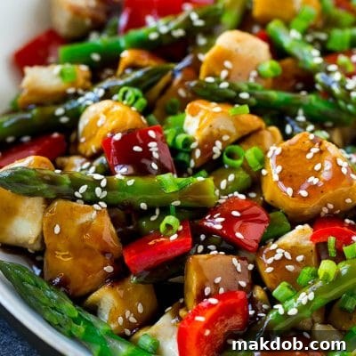 Teriyaki chicken stir fry is a healthy and easy dinner option.