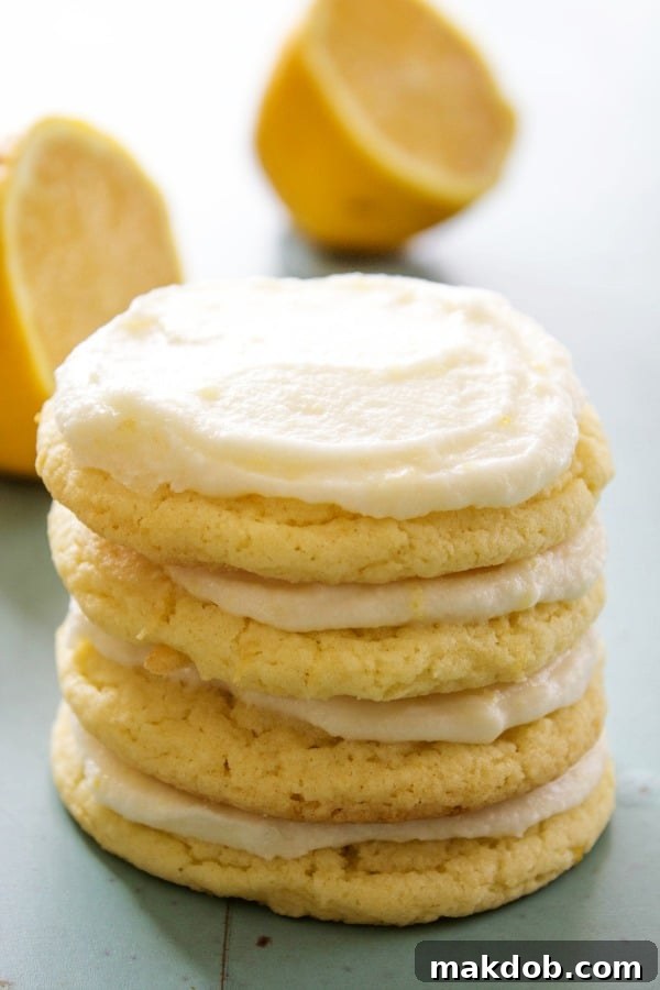 Delicious Lemon Sugar Cookies with a delicate glaze, arranged on a cooling rack.