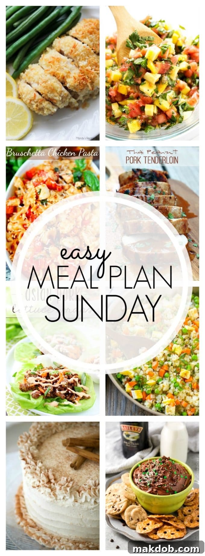 Easy Meal Plan Sunday Week 92 - Pin for Later