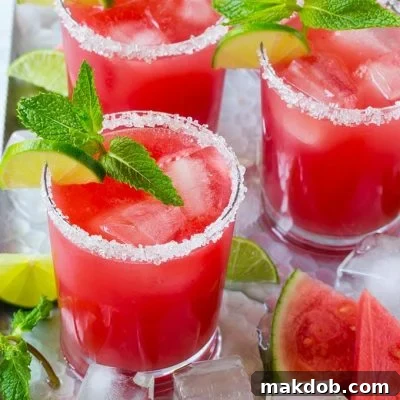 Vibrant Watermelon Refresher 2 This easy watermelon agua fresca is the perfect drink for any summer party!